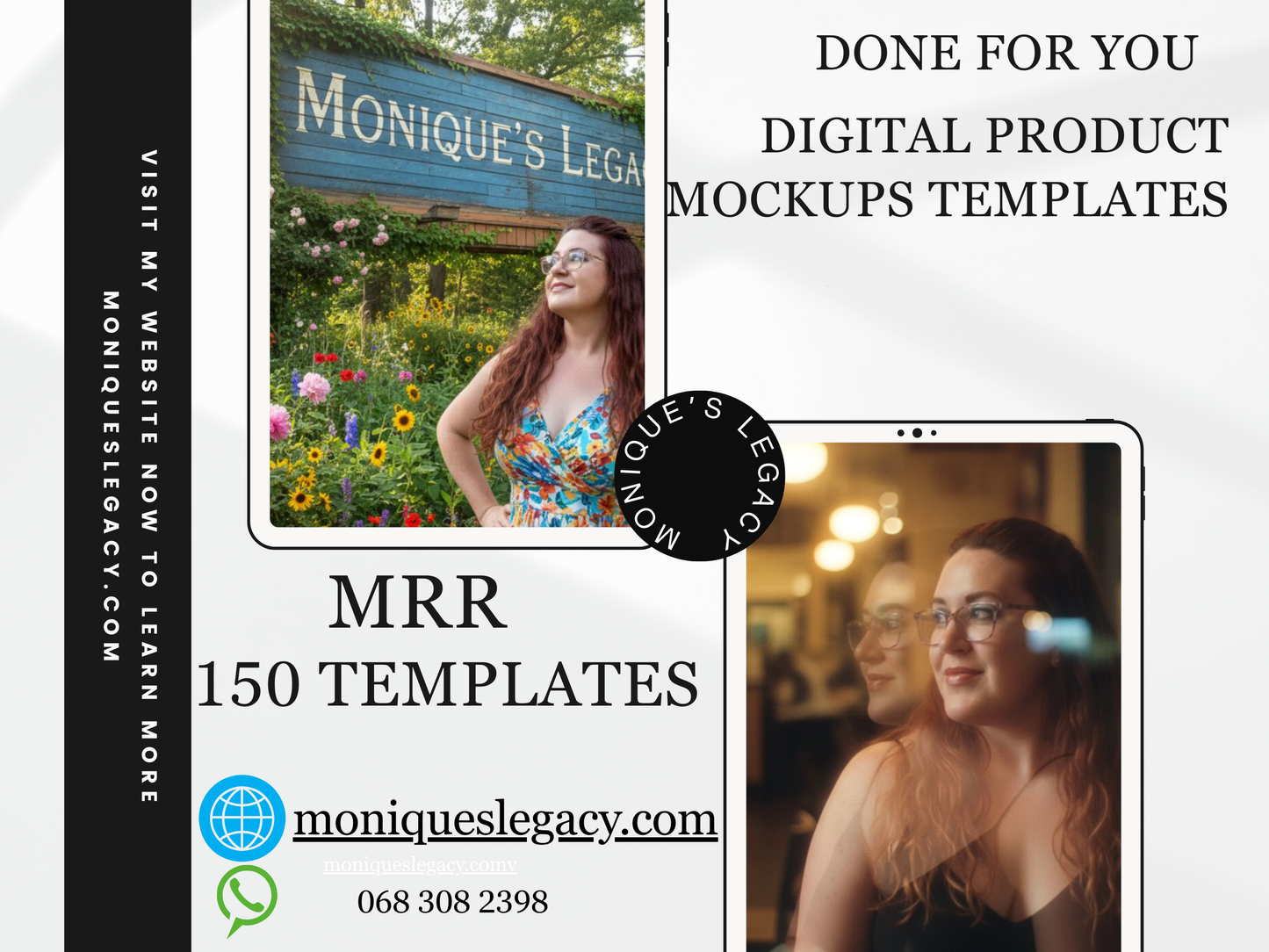 150 Done-for-You Digital Product Mockup Templates + MRR License