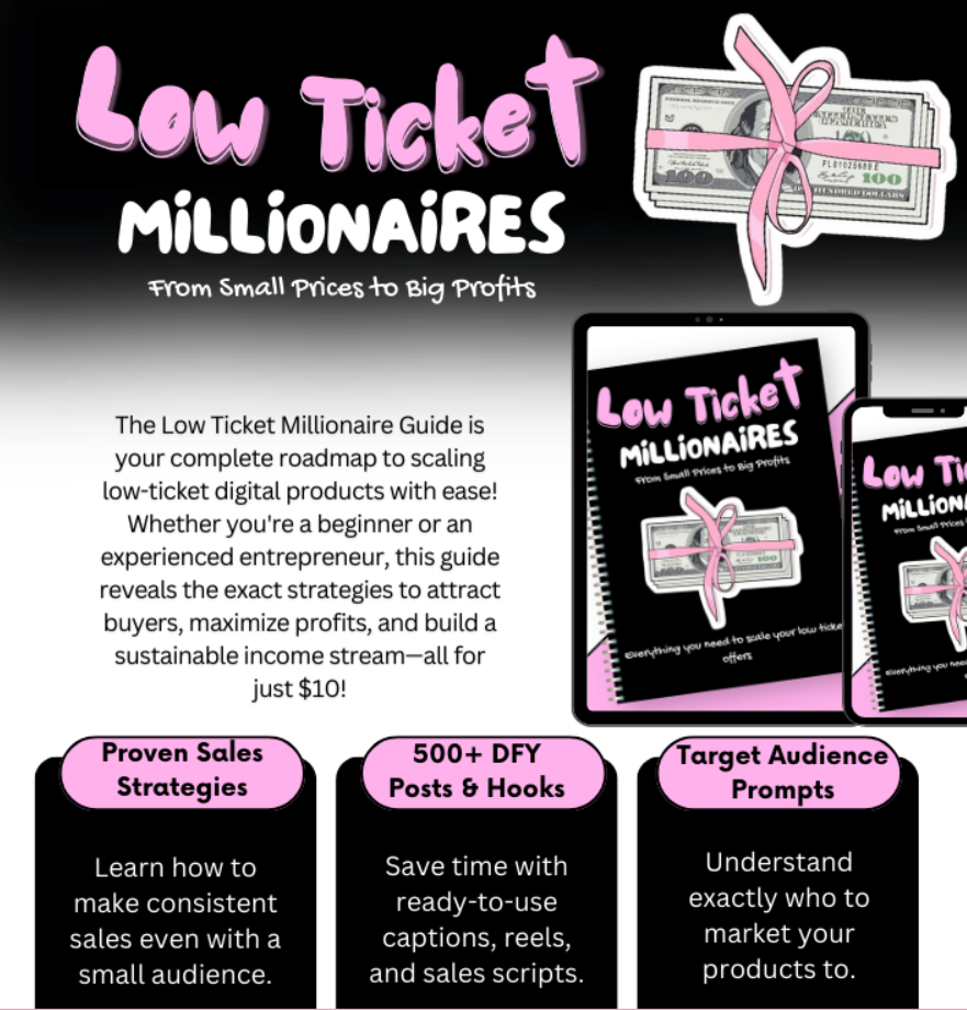 Low Ticket Millionaires