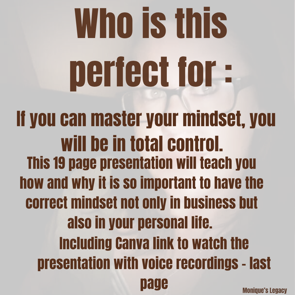Master your mindset Mini Course