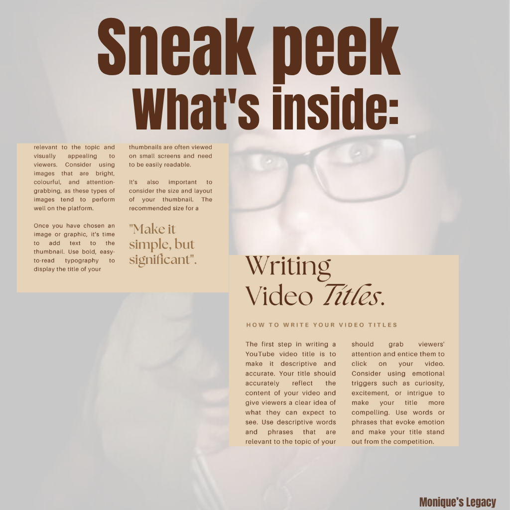 Youtuber eBook - Freebie